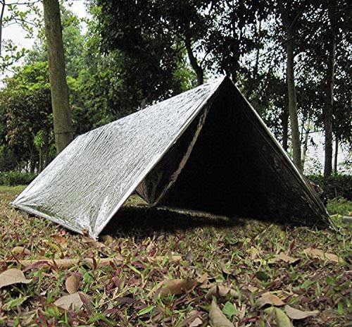 Single Person Mylar Emergency Tent Shelter – 8 Feet by 3 Feet