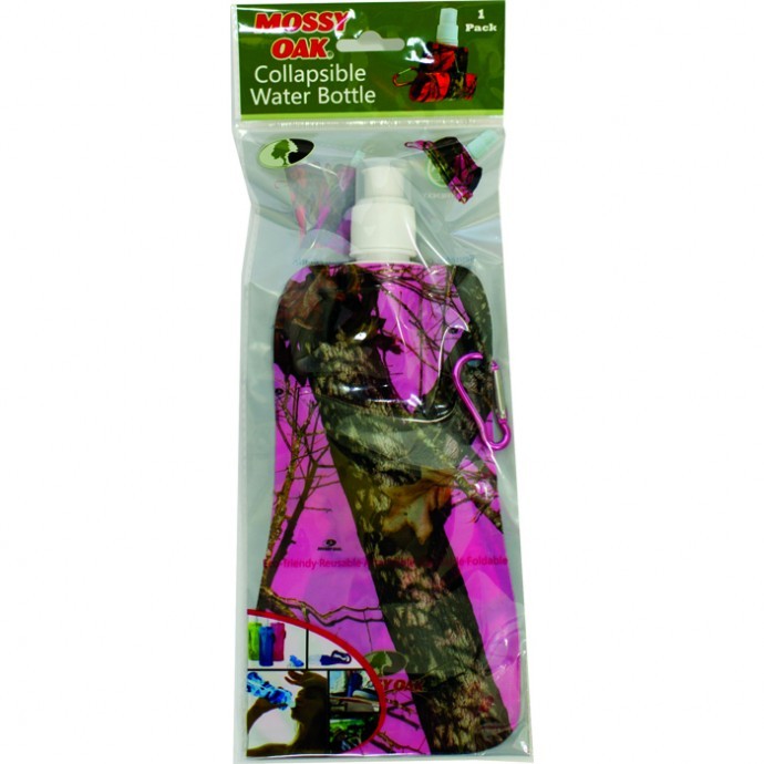 3X PINK CAMO Collapsible Foldable Reusable Water Bottles Survival MOSSY OAK ICE