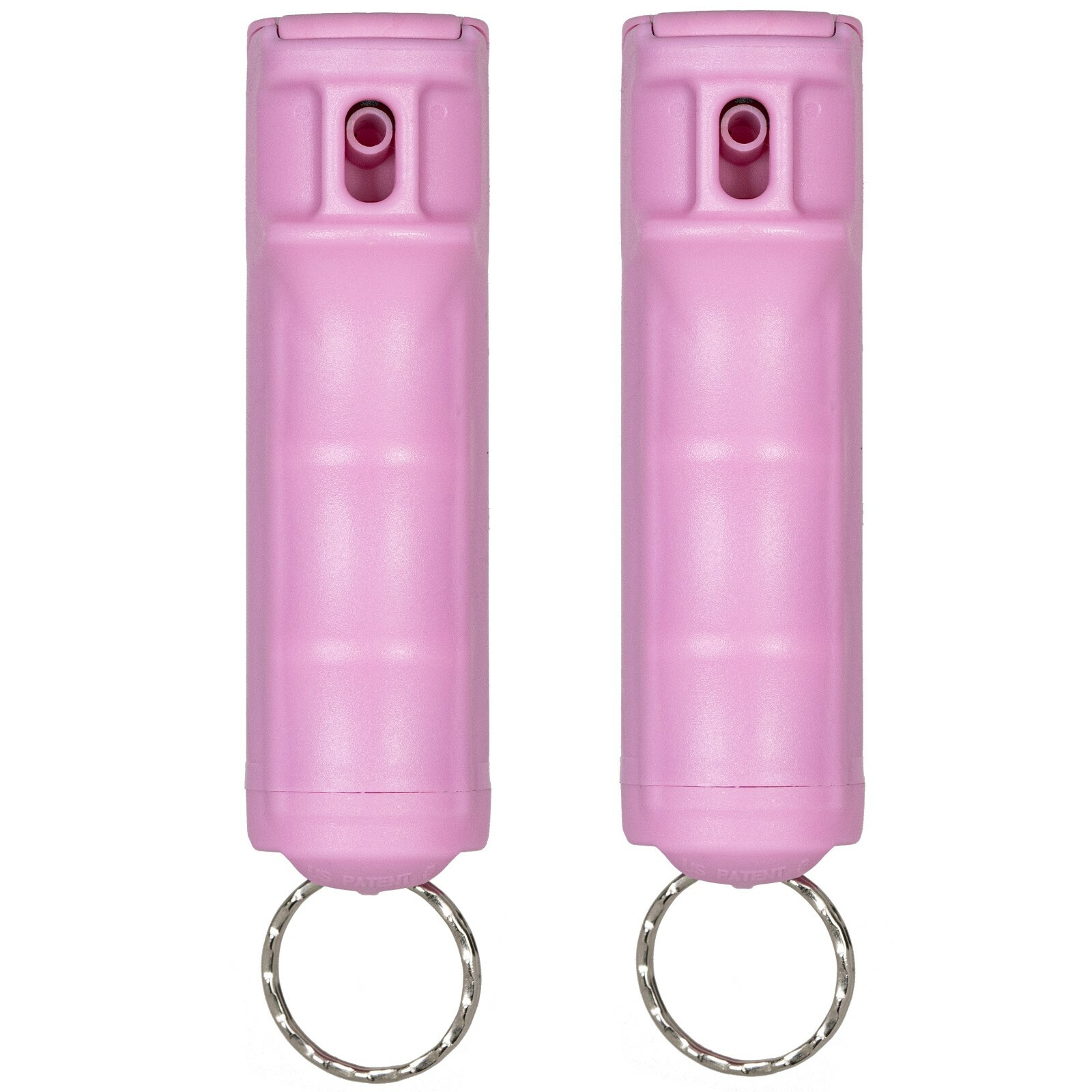 2 Police Magnum pepper spray .5oz pink flip top keychain self defense protection