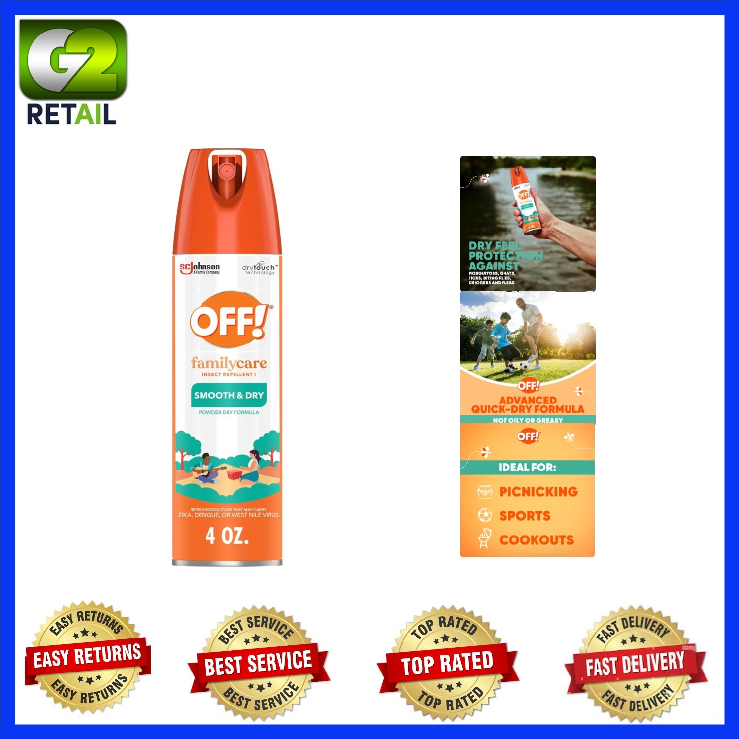 Long-lasting 4 oz Mosquito Repellent Aerosol – Smooth Formula for Outdoor Fun