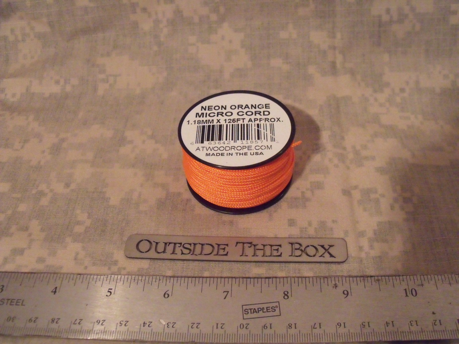 Emergency/Survival: Micro Cord REFILL – NEON ORANGE , Atwood Rope, 125 Feet