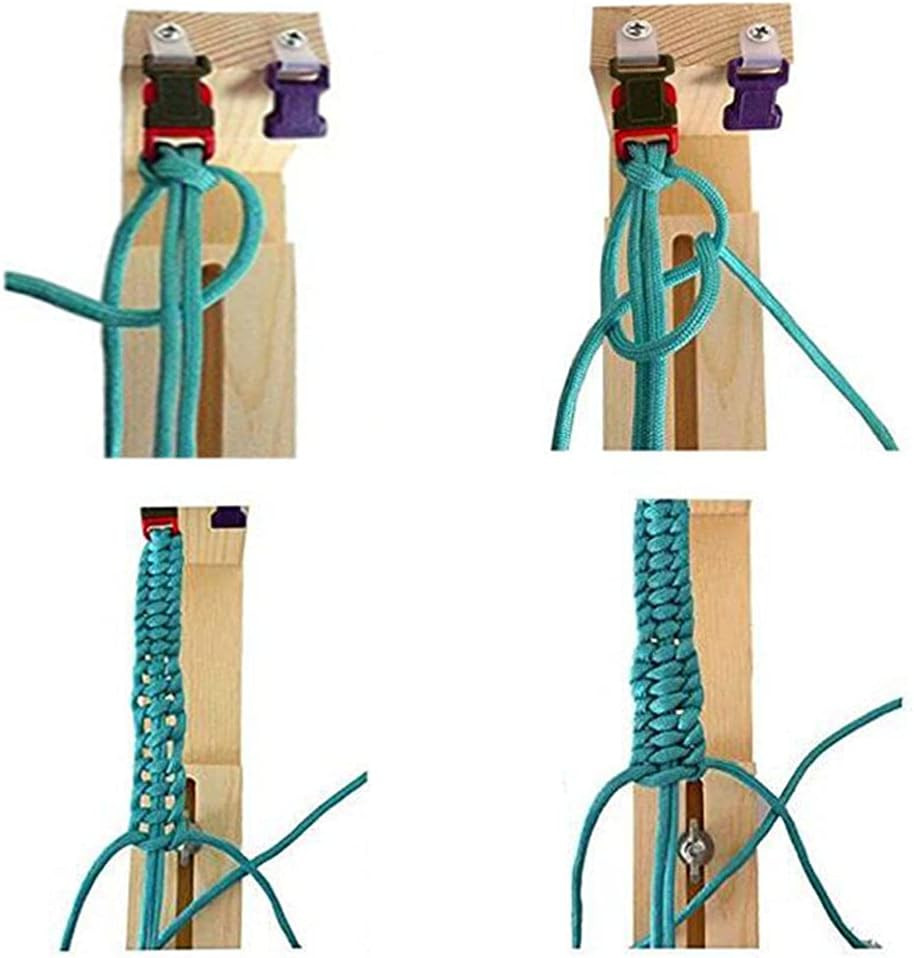 Paracord Jig Tool Bracelet Maker Kit with Paracord Accessories | 10 Paracords |