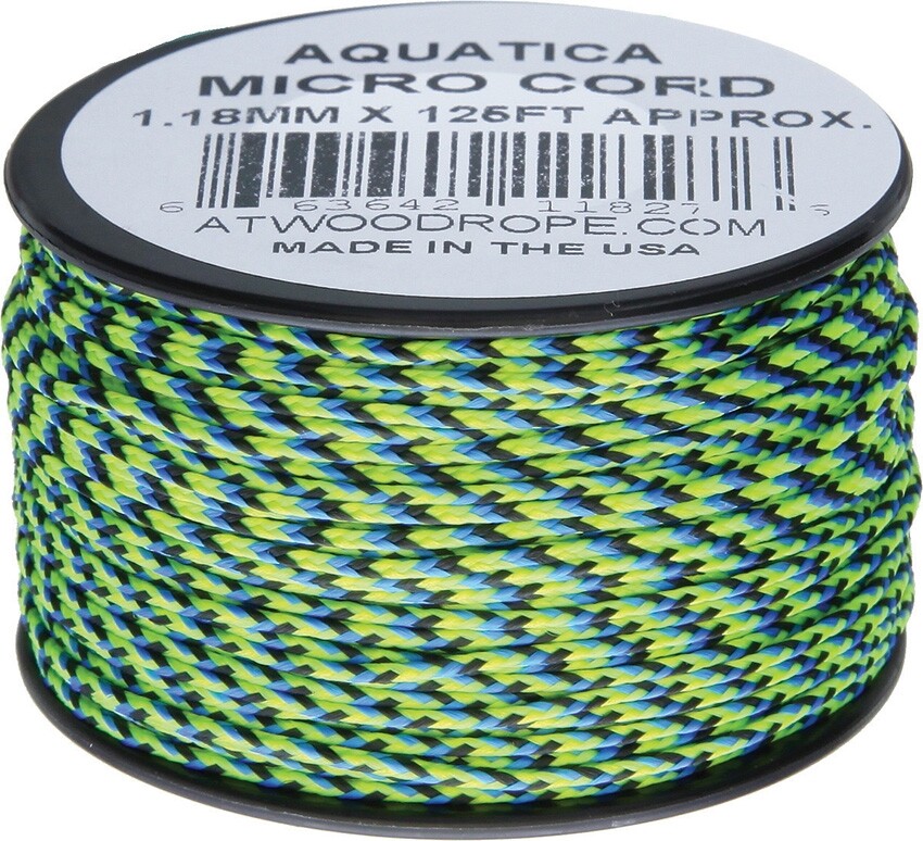 Micro Cord 125ft Polyester/Nylon, Strength 100 lbs, High Tech Braided USA Made