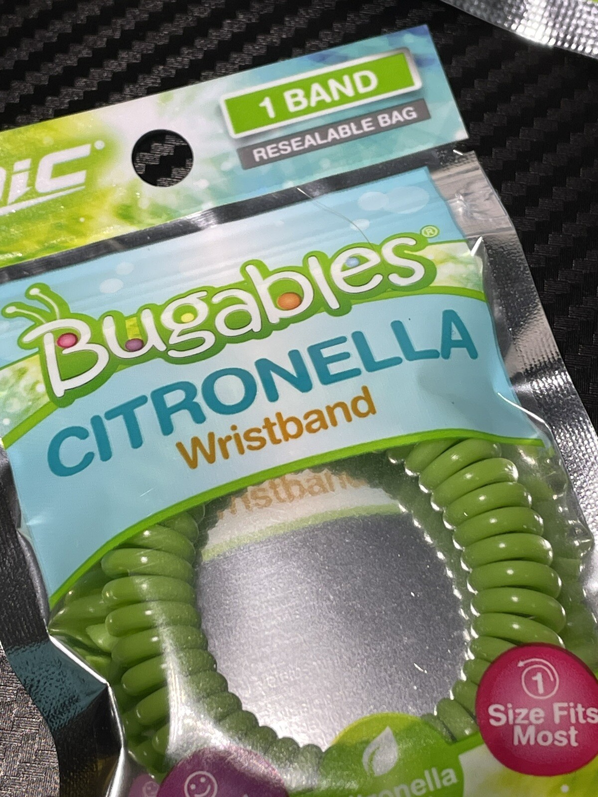 Lot Of 2 PIC Citronella Insect Wrist -Arm-Ankle Bands Colors Vary Wristband New