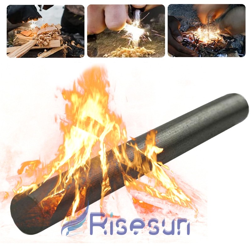 Lot Outdoor Survival Ferrocerium Flint Fire Starter Magnesium Ferro Rod Camping