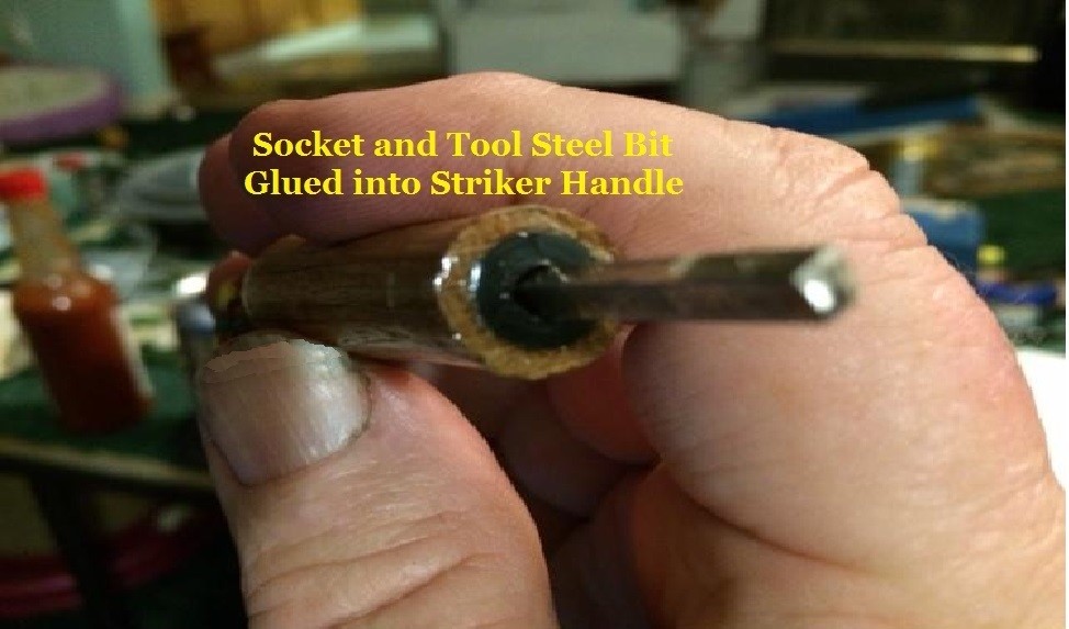 White Oak Matched Wood Firesteel + Striker + P-38 #22