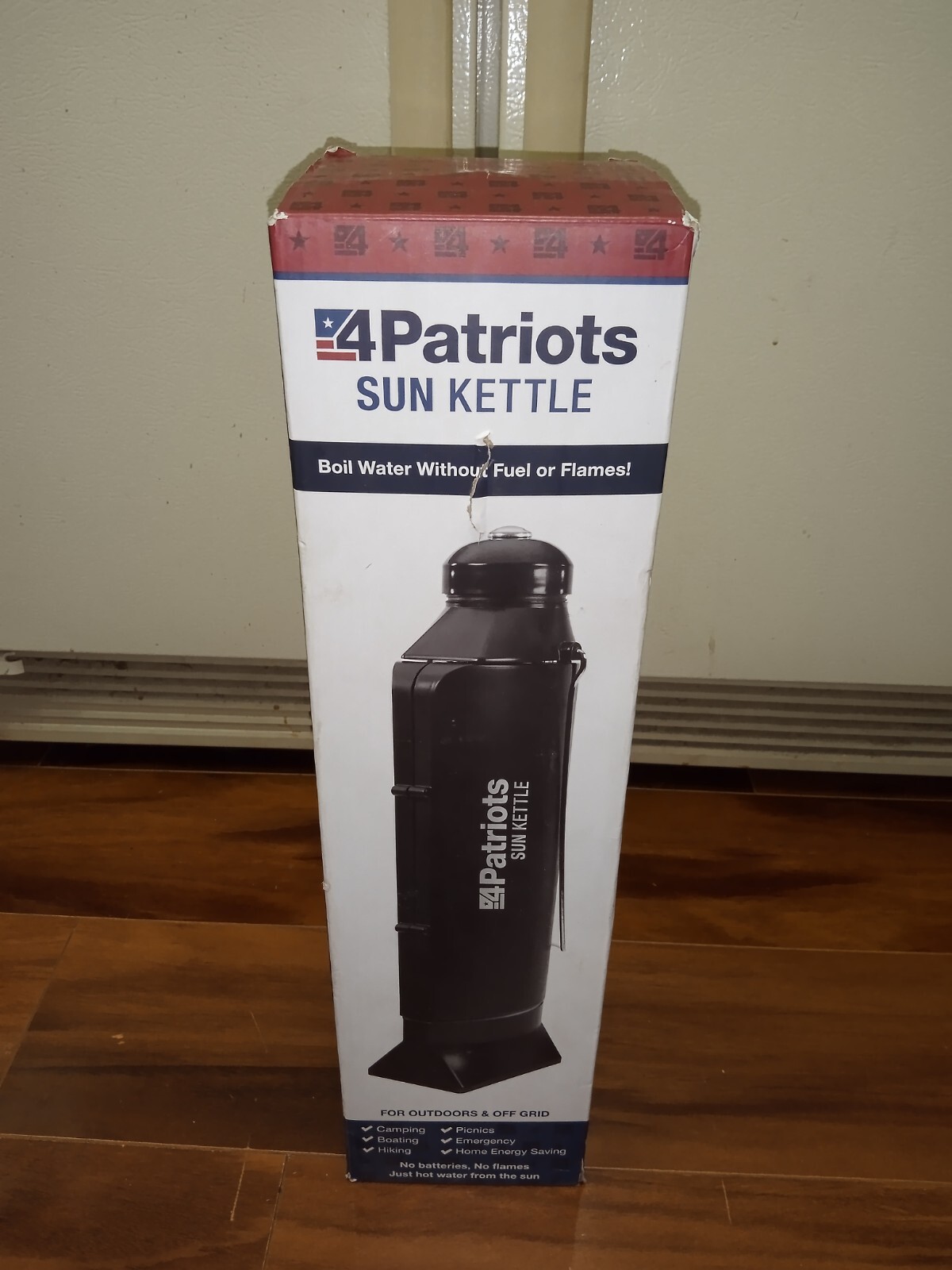4Patriots Sun Kettle Water Heater: Portable Solar Thermos 16.9fl oz / 500ml