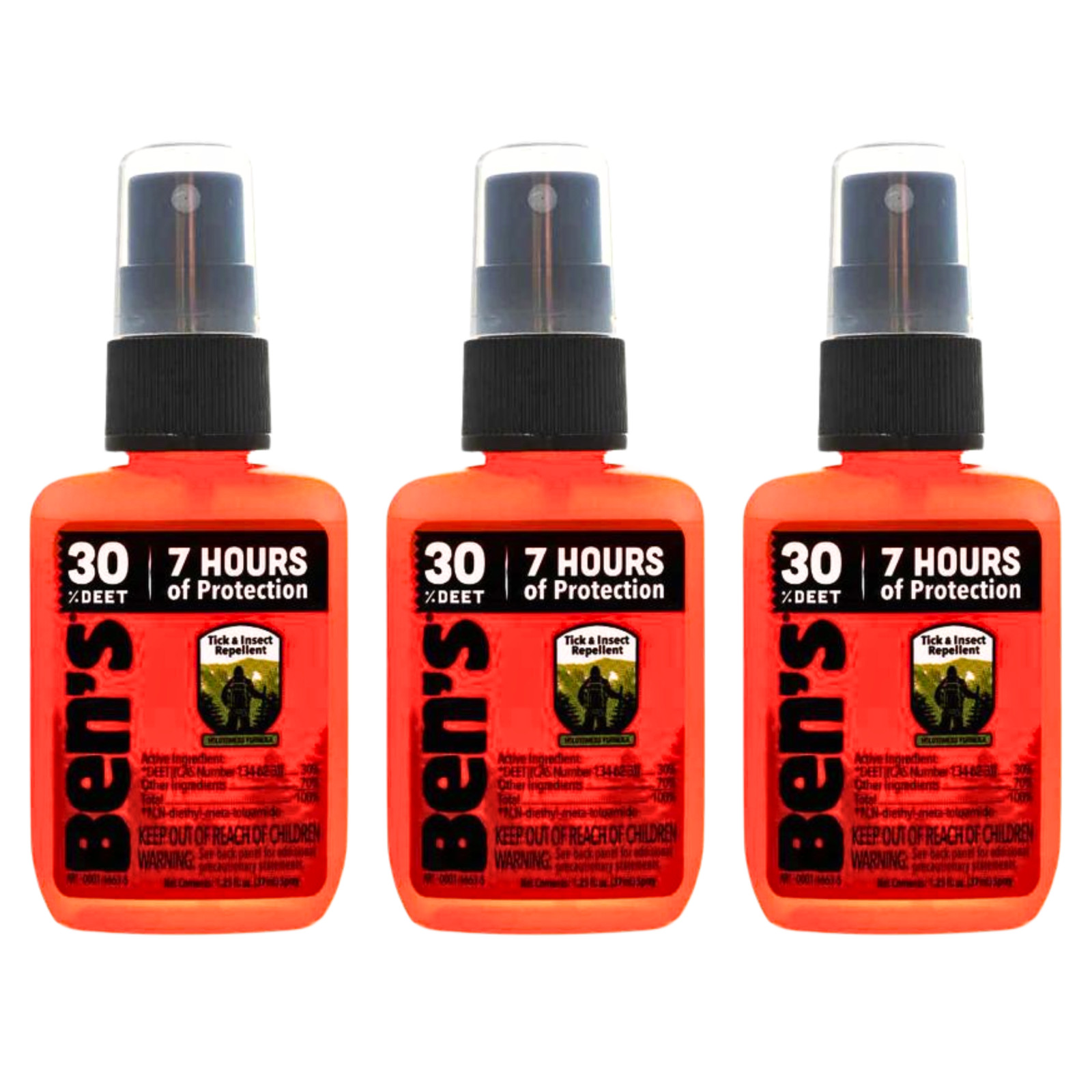 Ben’s Tick & Insect Repellent Wilderness Formula: 1.25 oz. [3-pack]