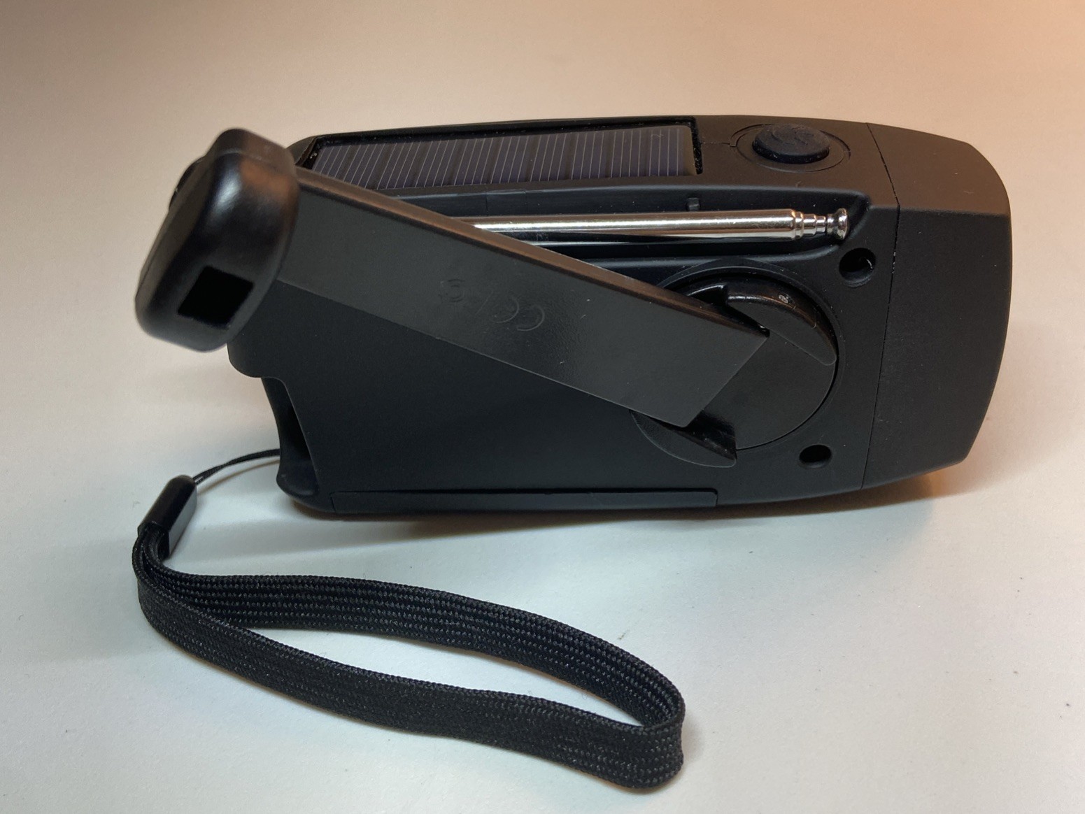 Portable Solar Emergency Weather Radio Hand Crank AM/FM NOAA Survival Black