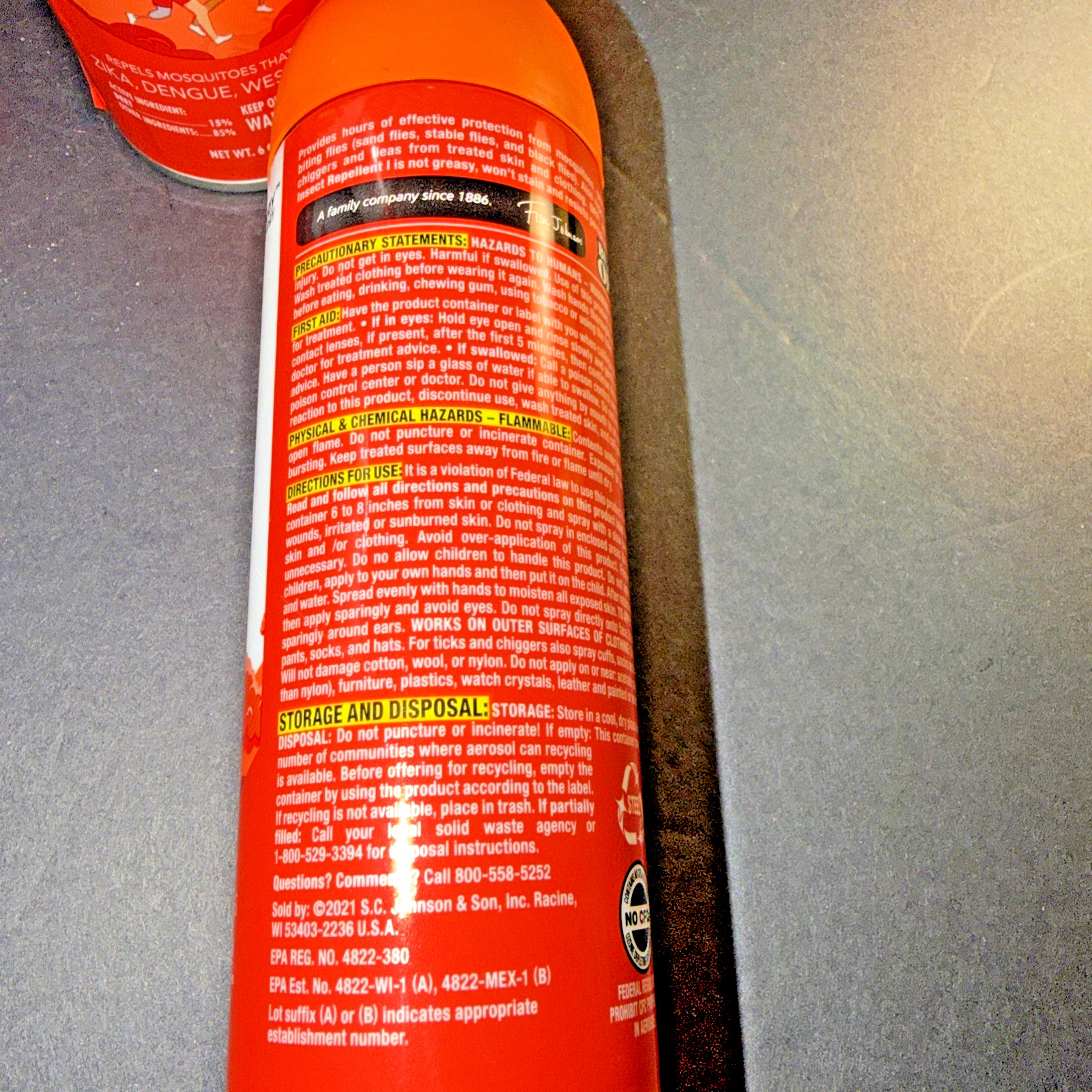 OFF! Active Insect Repellent Liquid Sweat Resistant Repels Mosquitoes 6 oz 6 Pk