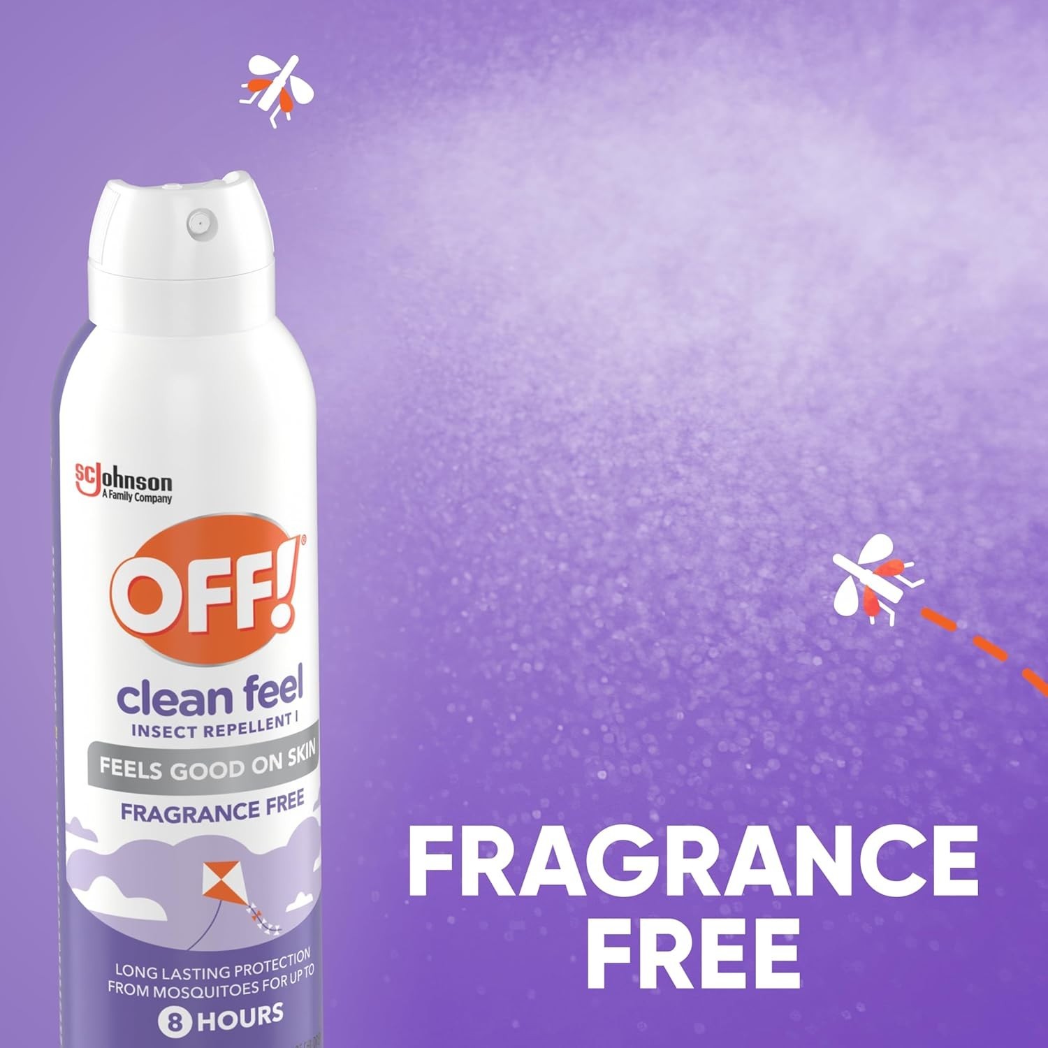 OFF! Clean Feel Insect Repellent Spray 20% Picaridin 5oz Long Lasting