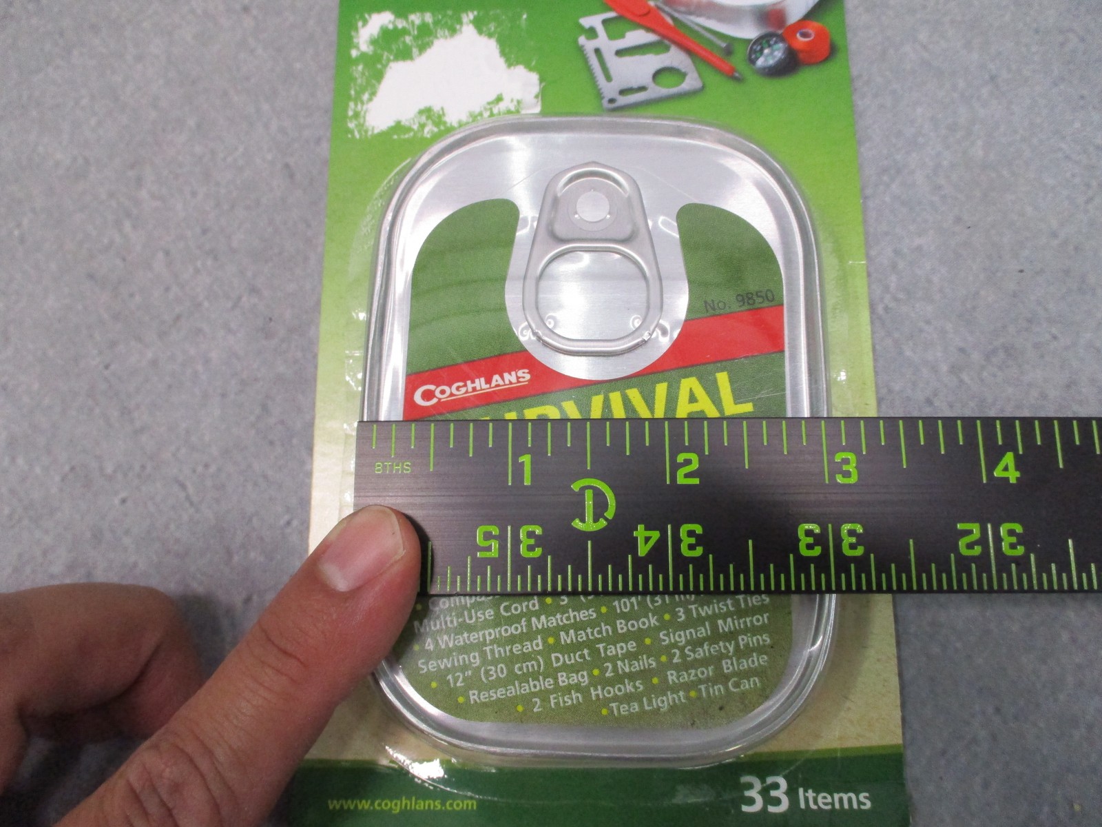 Coghlan’s Survival Kit in a Can 33 Pc Emergency Camping Pocket Kit 9850 New