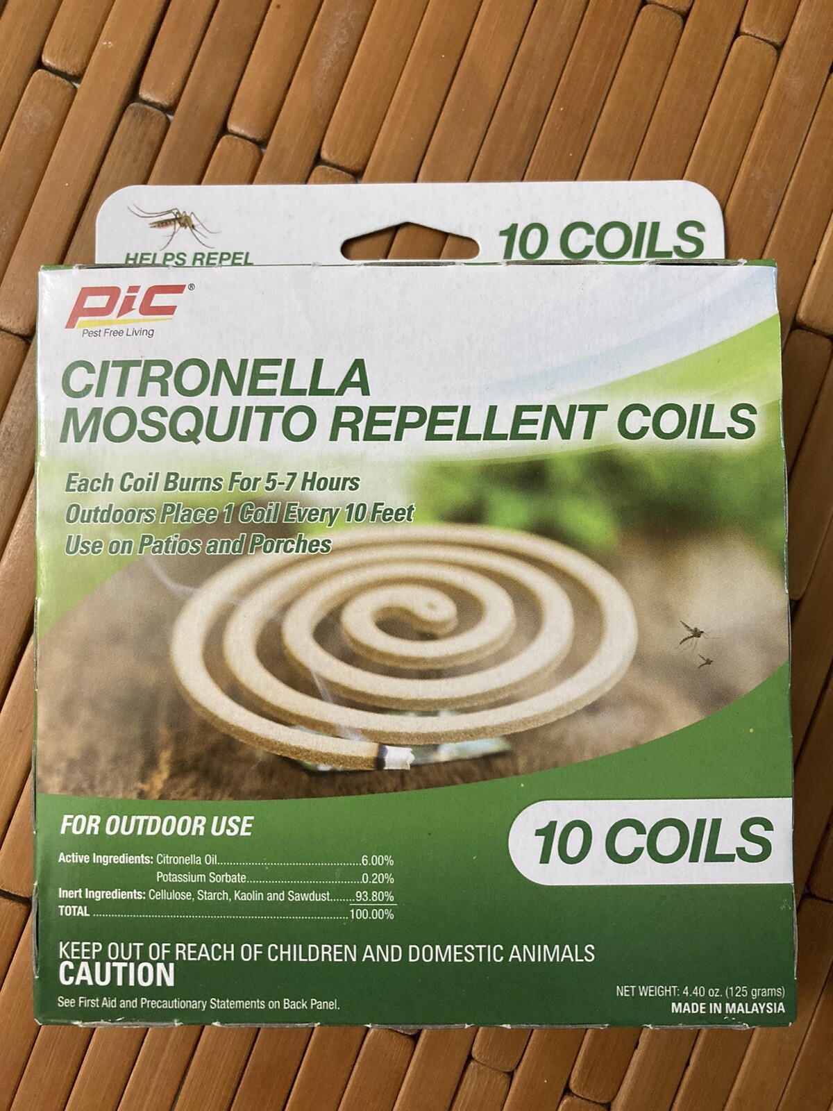 PIC Citronella Insect Repelling 10 Coils in box