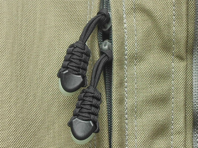 5) Paracord Zipper Pulls – 5.11 Tactical Rush Back Packs Molle Bags- Black