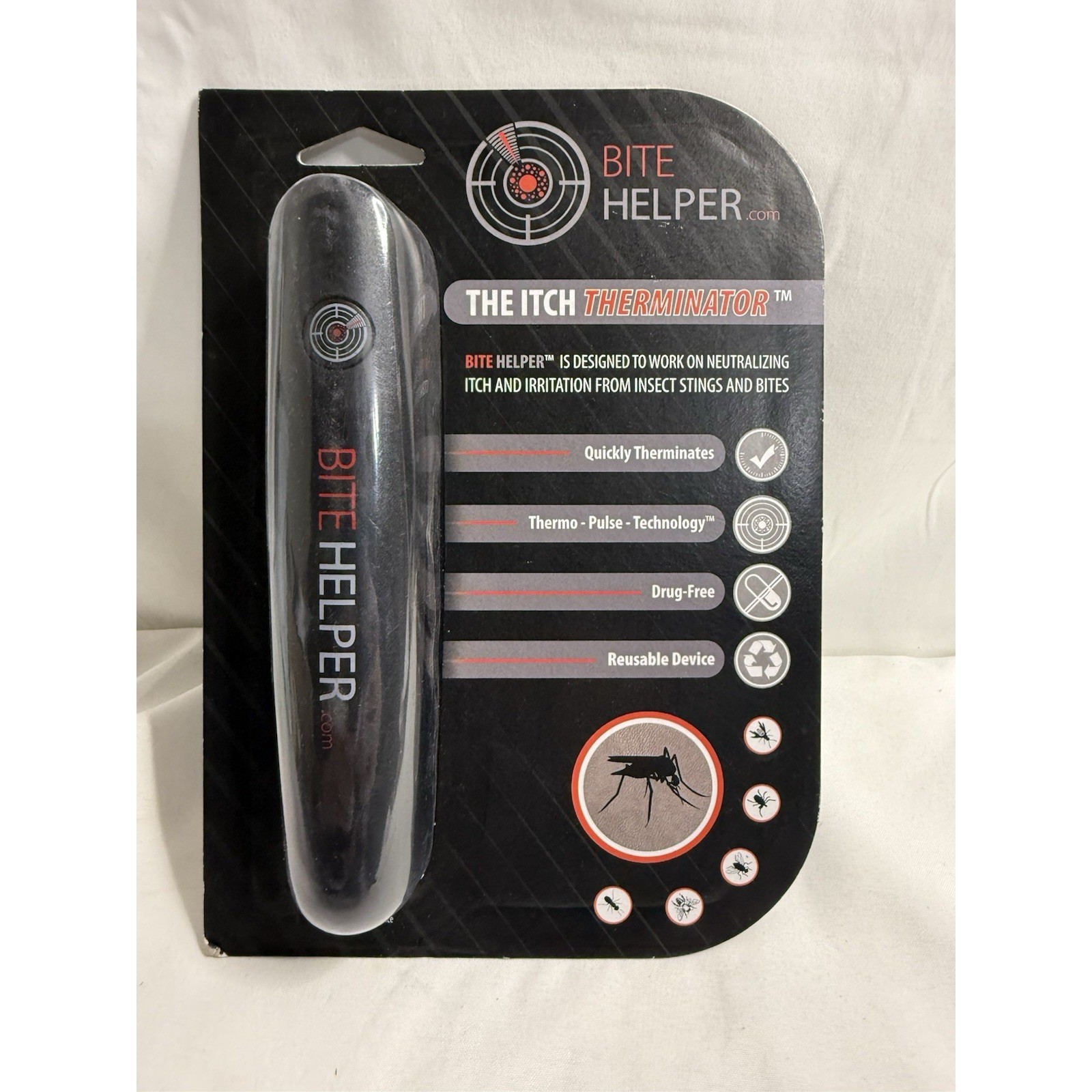Lot of 2 Bite Helper Itch Therminator Reusable Insect Bite Relief Devices