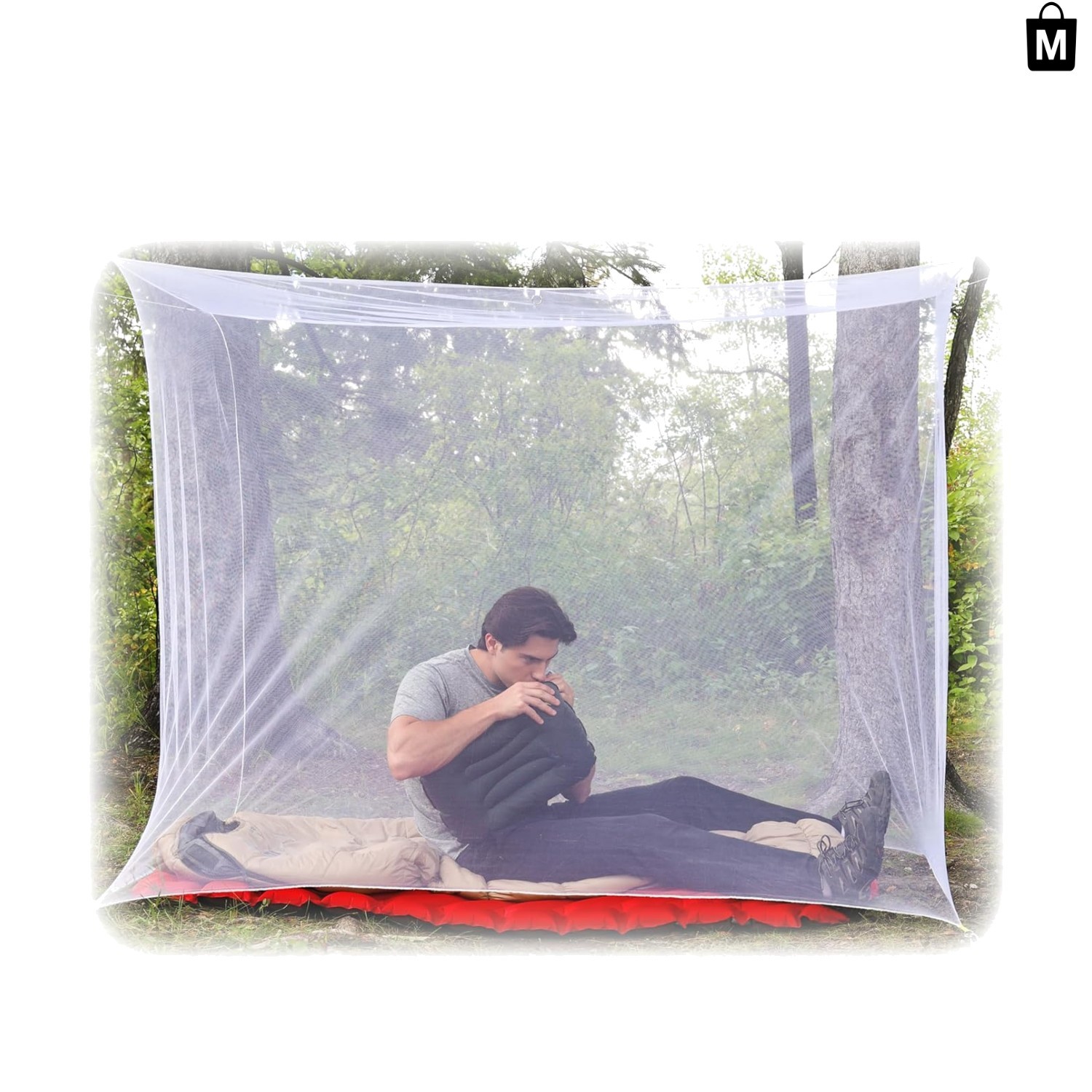 Lightweight 78″ Rectangular Mosquito Net – Insect Barrier for Camping & Travel