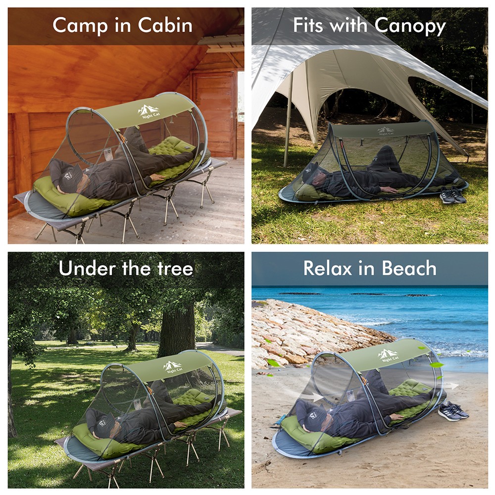 Insect Net Easy Set Up Effective Single Lightweight Mosquito Net Polyester