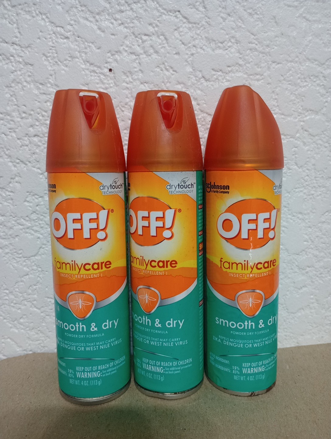 3x OFF! Sportsmen Smooth and Dry 15% Deet Insect Mosquito Repellent 4oz Cans NEW