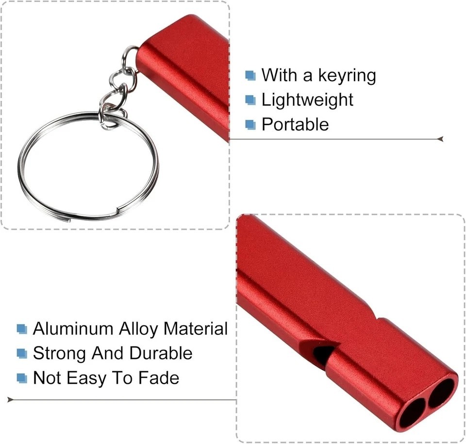 120db Loud Emergency Survival SOS Whistle Camping Hiking Keychain Outdoor New