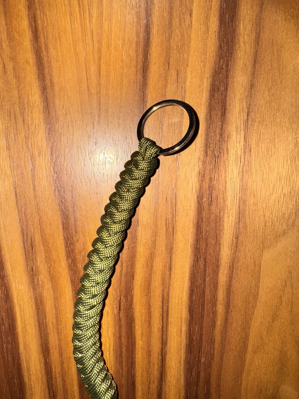 Hiking Keychain Steel Ball Paracord Decorative Monkey Fist US Seller Olive Green