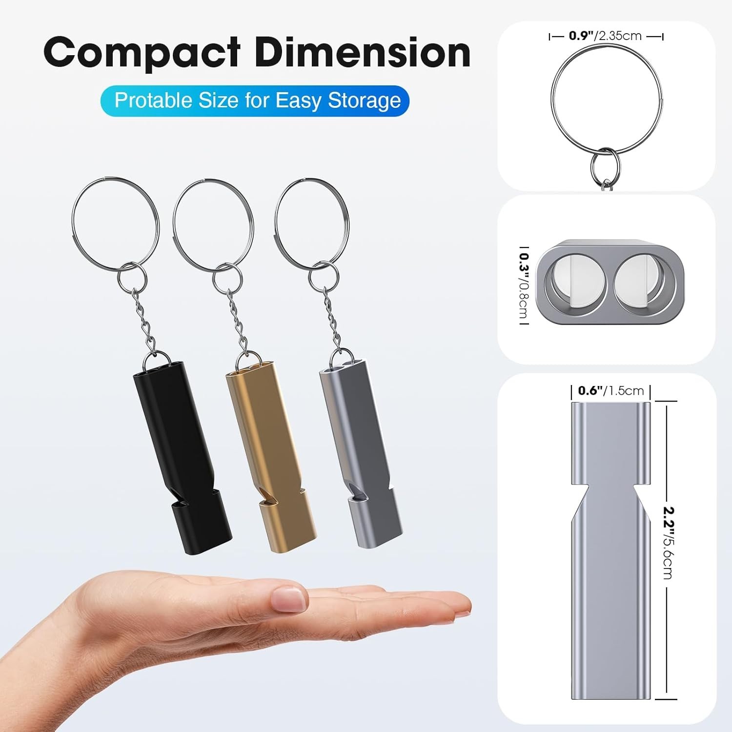 10 Pcs 120db Loud Emergency Survival SOS Whistle Camping Hiking Keychain Outdoor