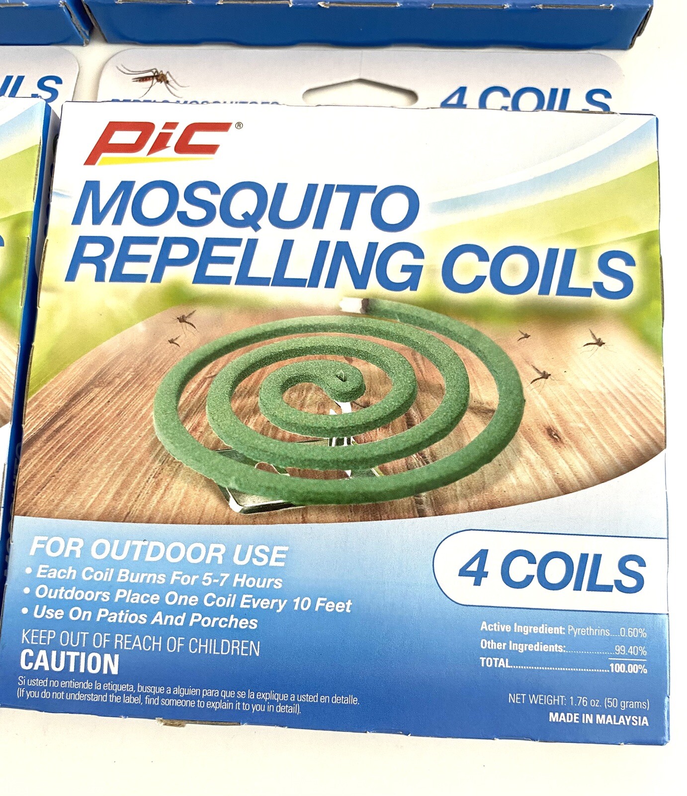 PIC Citronella Mosquito Repelling Coils 4 Packs, 16 Coils, Ship Next Day