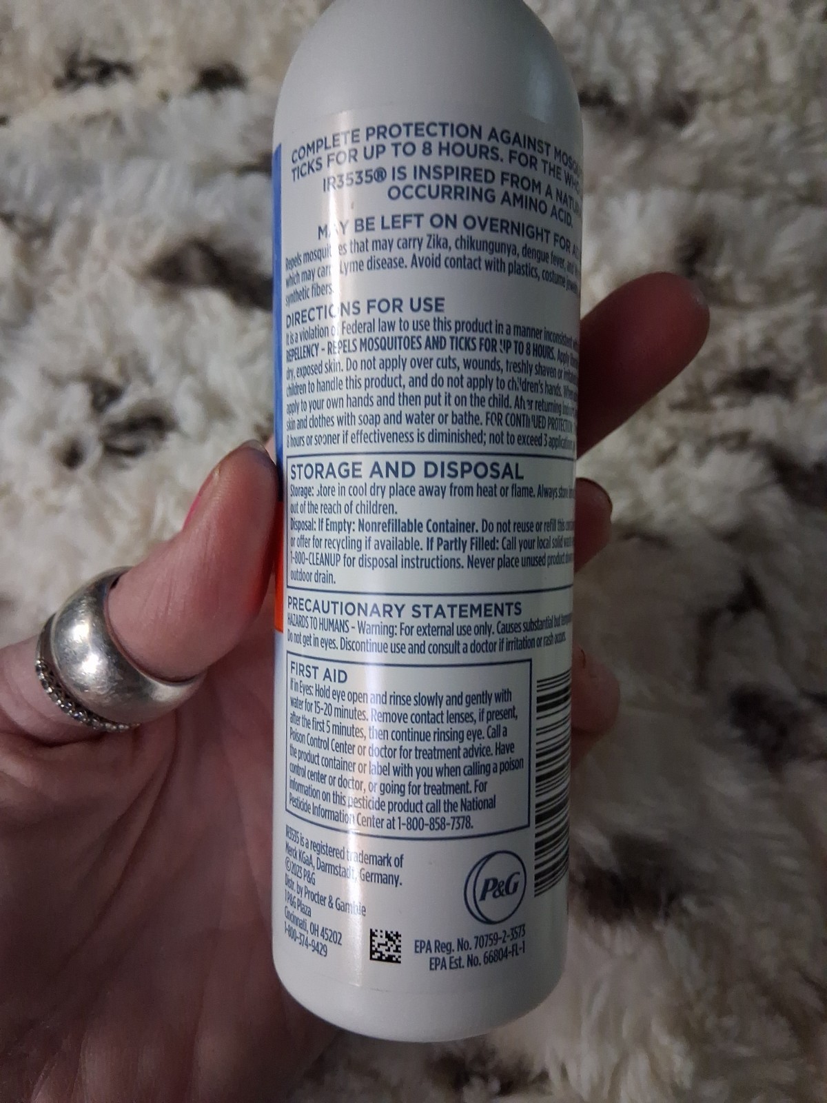 Zevo On Body Mosquito Tick Repellent Lotion Odorless 8 Hour Protection 5.8 Oz