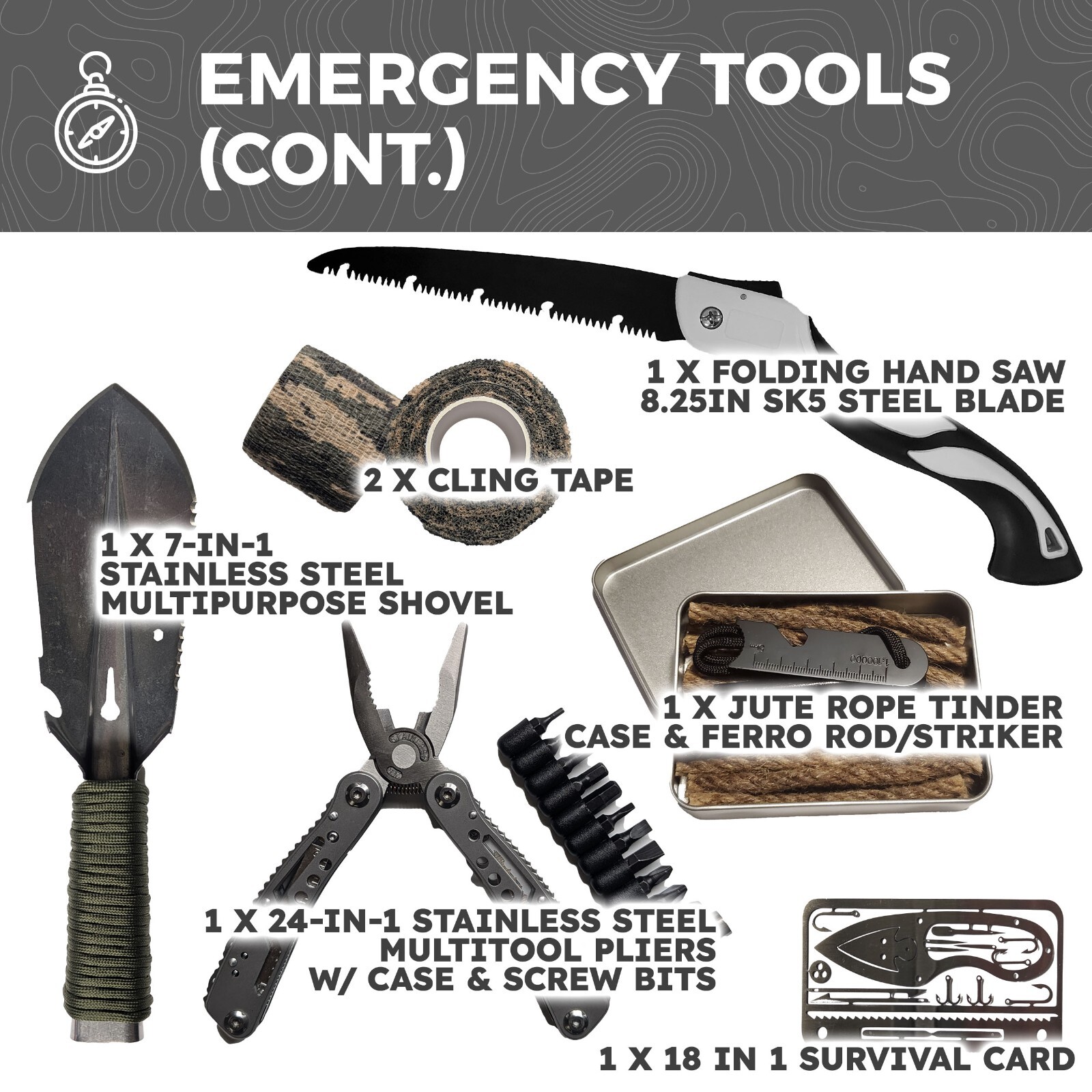 Sirius Survival Bug Out Bag – Premium Bugout Backpack Pre-Packed Survival Kit