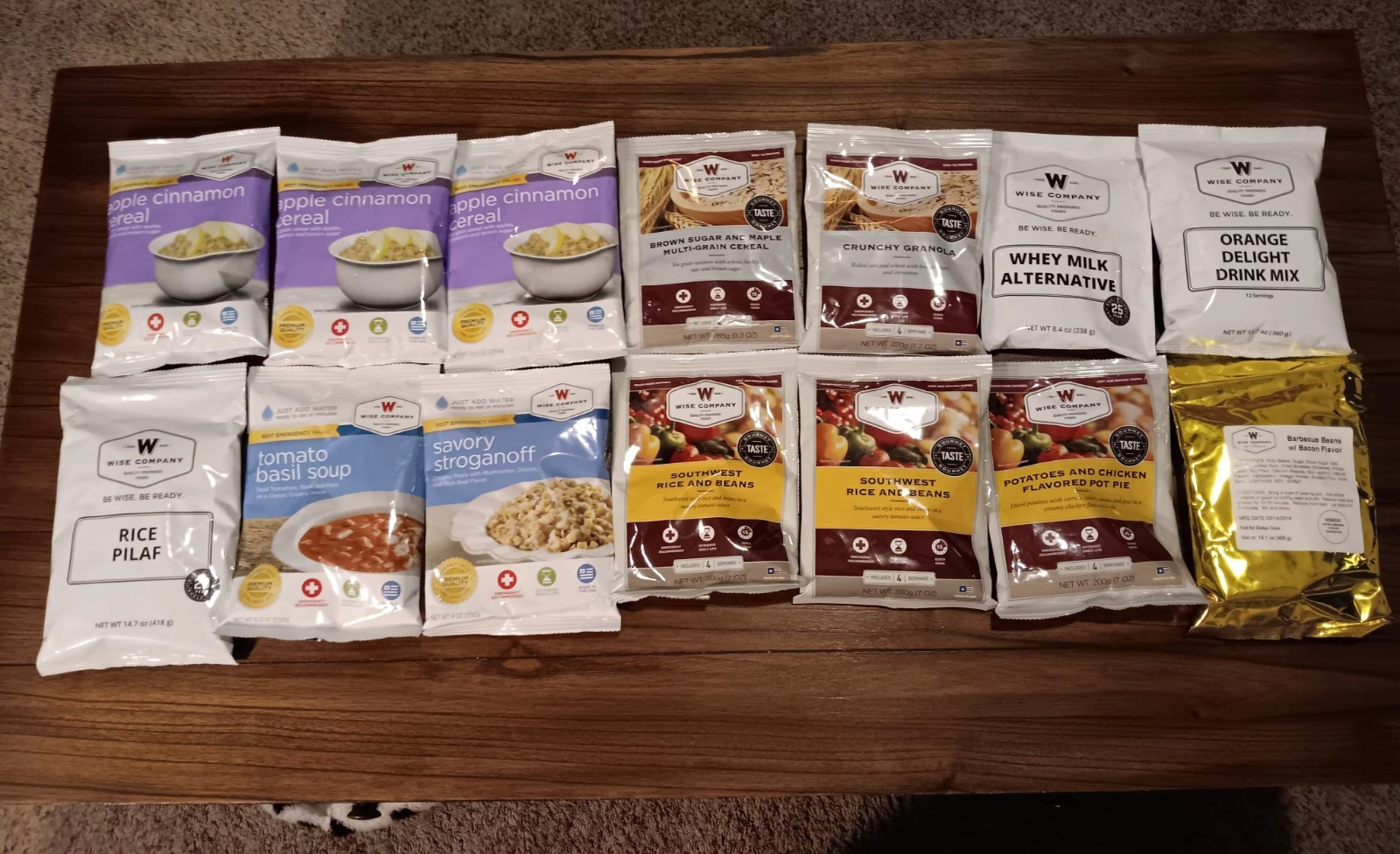 8lbs Camping Disaster Emergency Freeze Dried Food 78 Servings good for 10-15 yrs
