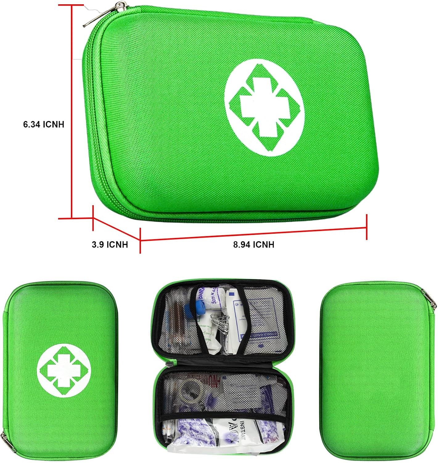 YIDERBO 277-Pc Waterproof First Aid Kit for Car Home Travel Camping