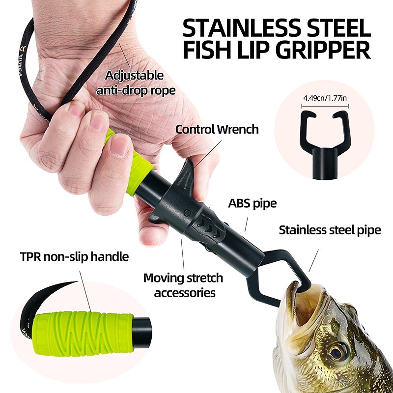 Outdoor equipment, fillet knife, fishing tools, green, essential for beginners