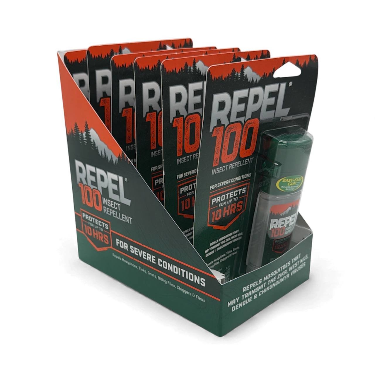 Repel 100 DEET Insect Repellent 1oz Travel Spray, 6 Pack