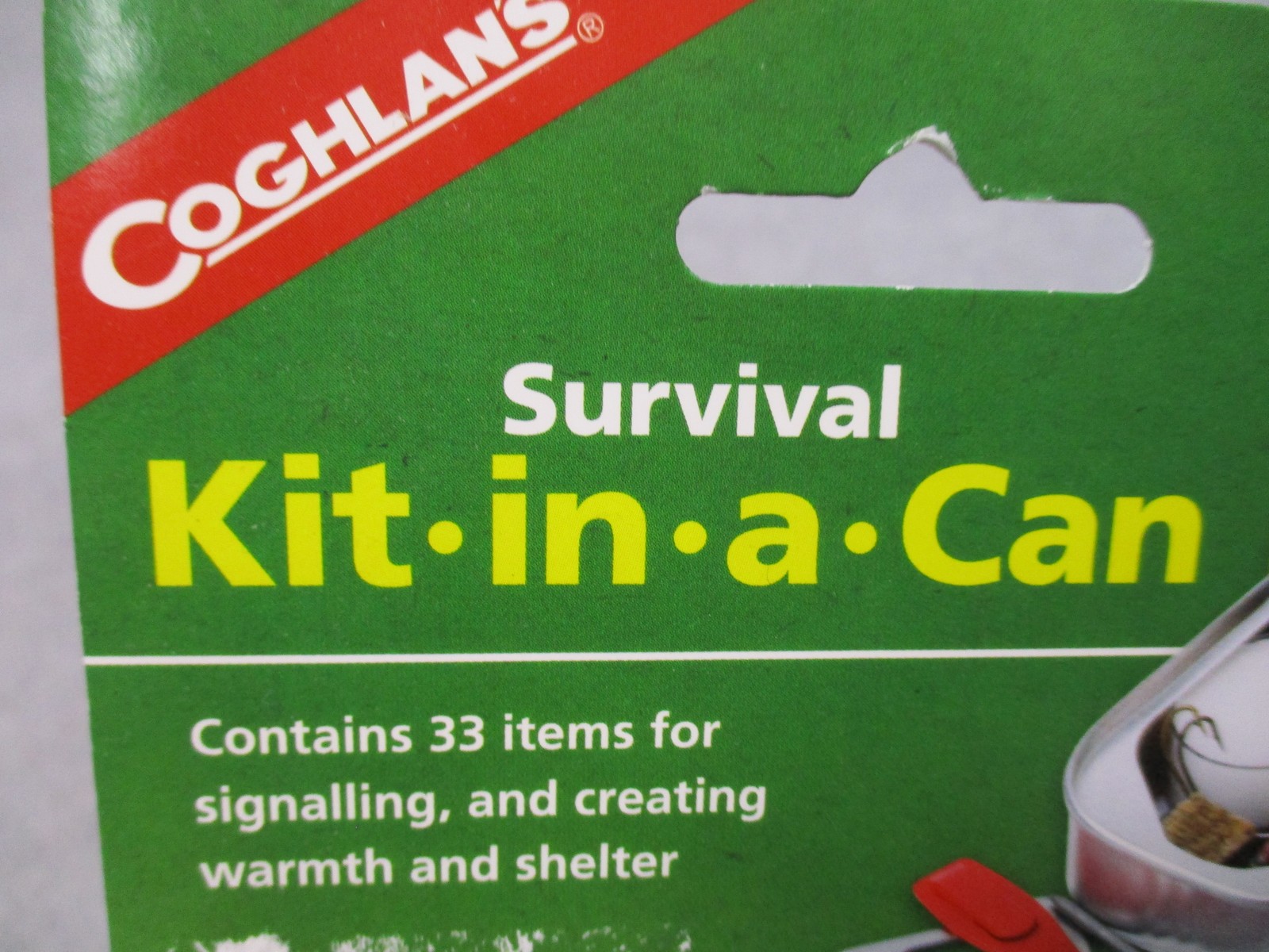 Coghlan’s Survival Kit in a Can 33 Pc Emergency Camping Pocket Kit 9850 New