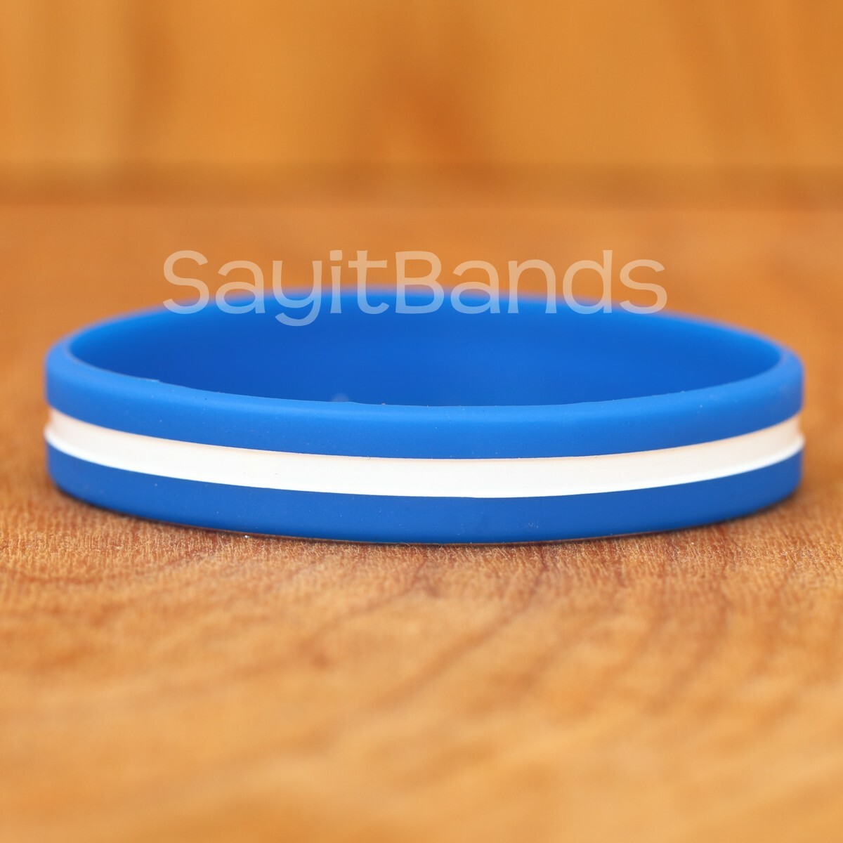 Set of BLUE wristbands and WHITE line – EMS bracelet bands lot Emergency Med Svc