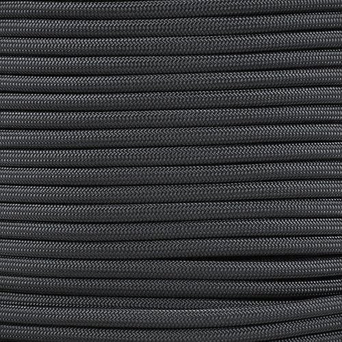 1/4 Inch ParaMax 1200lb Paracord – Strong Type 50 ft – 1200 lb Paracord Black