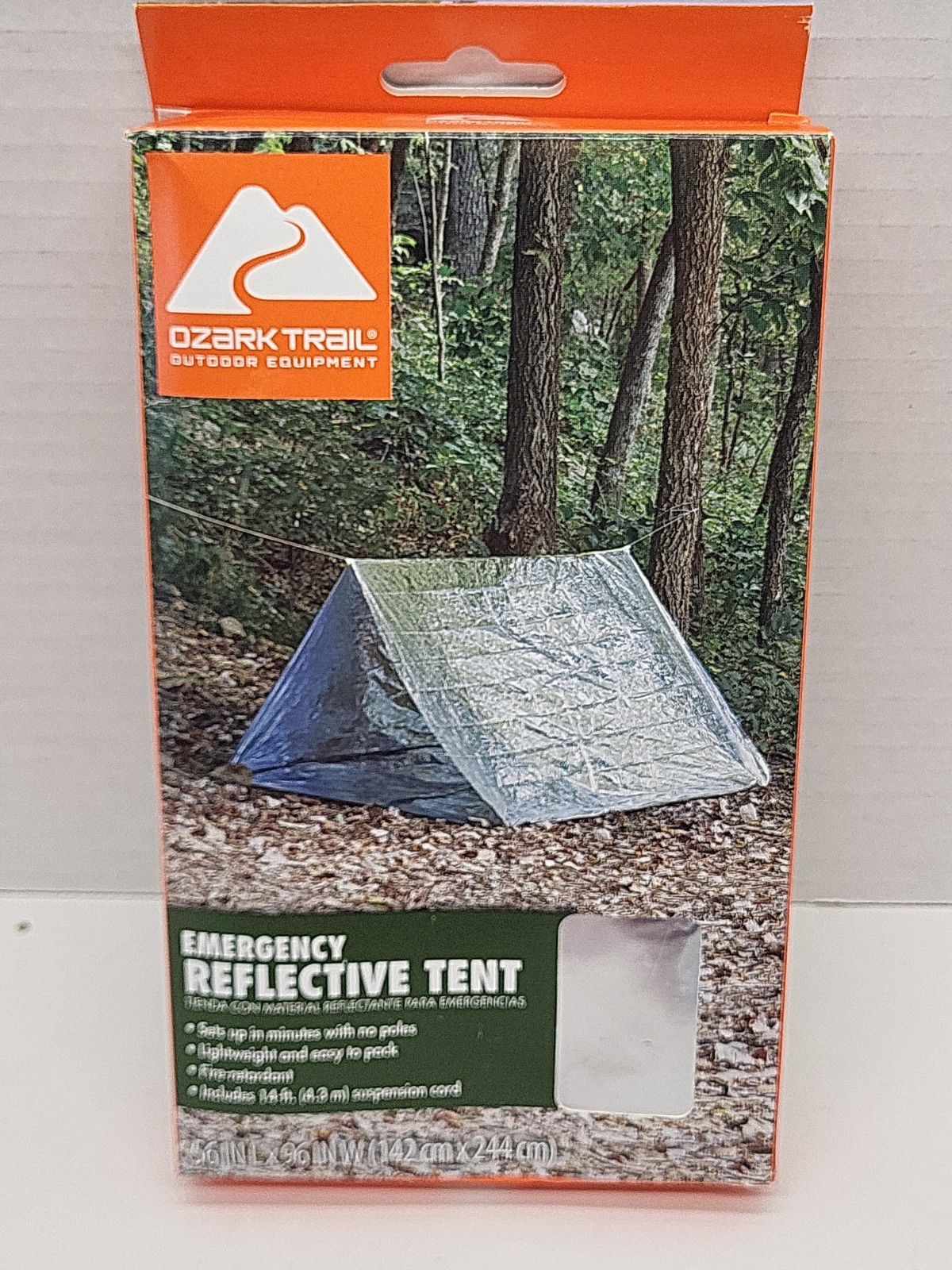 Ozark Trail Outdoor Emergency Survival Reflective Light Tent & Suspension Cord