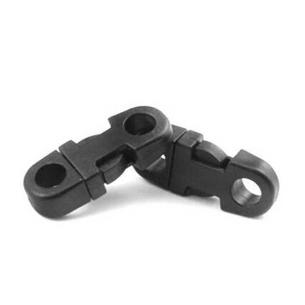 100 x Buckles Black For Paracord Bracelets Plastic Safety Clasp Side Release