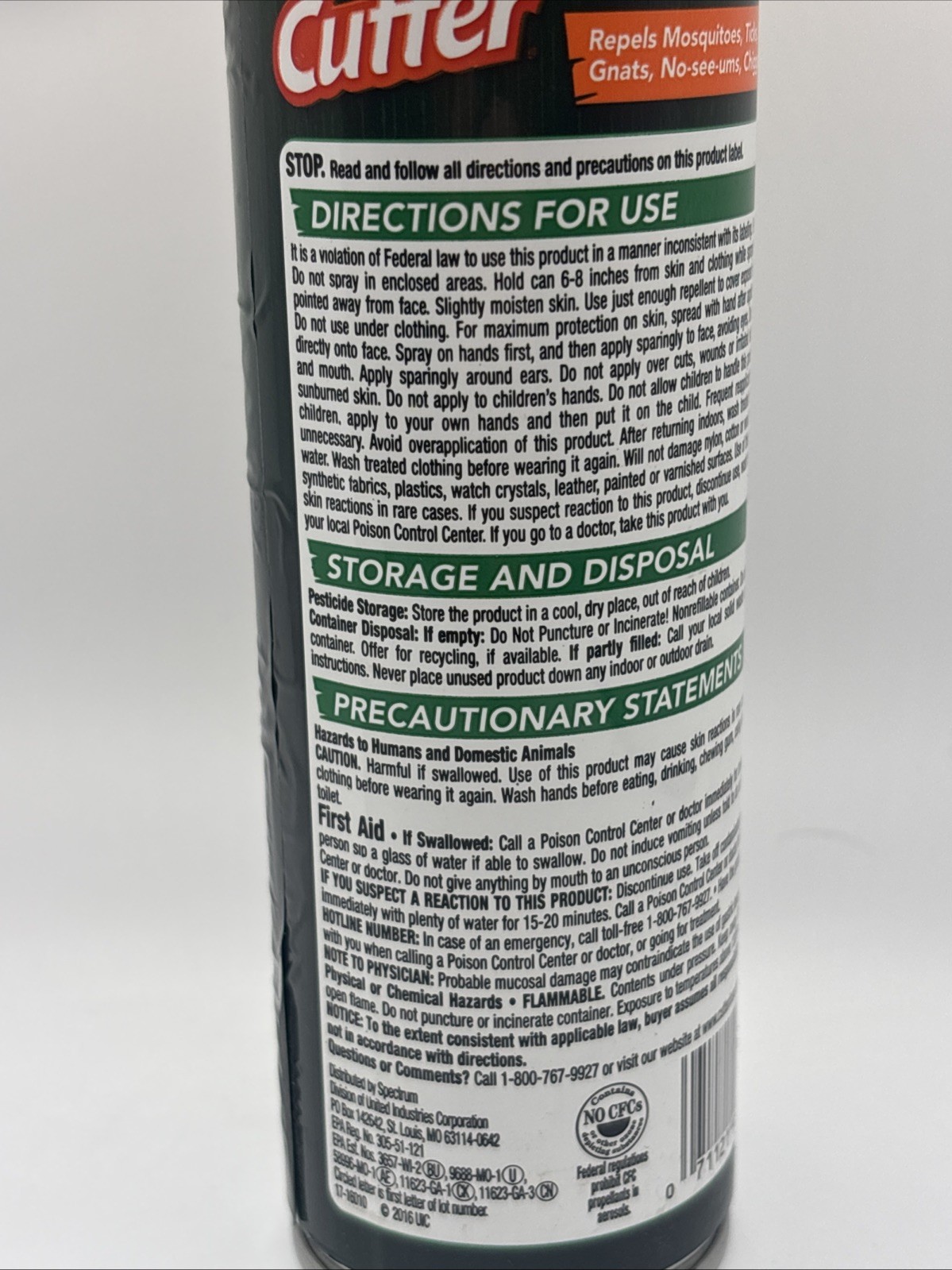 Cutter Backwoods Insect Repellent 5 Pack Sweat-Resistant 7.5 oz up to 10hrs