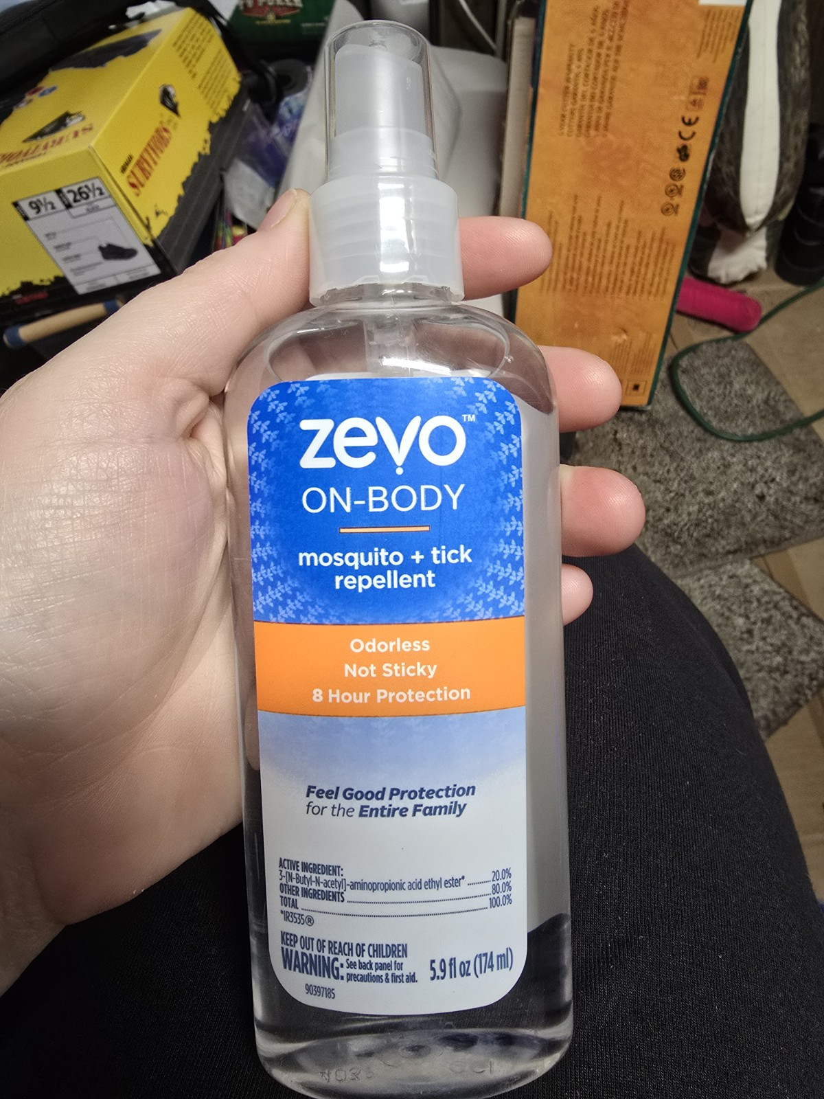 Zevo On Body Mosquito and Tick Repellent Bug Spray Pump Spray New