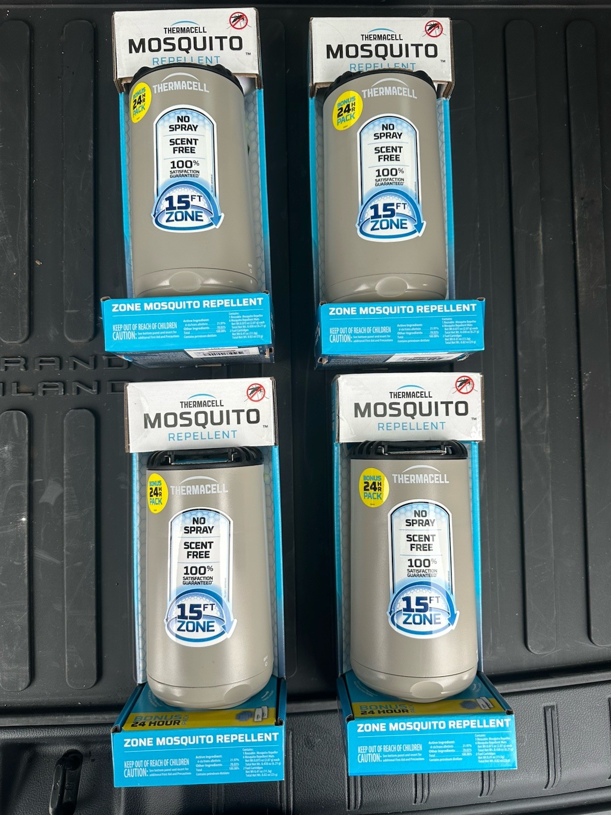 THERMACELL Mosquito Repellent Zone Device 15ft No Spray Scent Free NEW 4 Pack