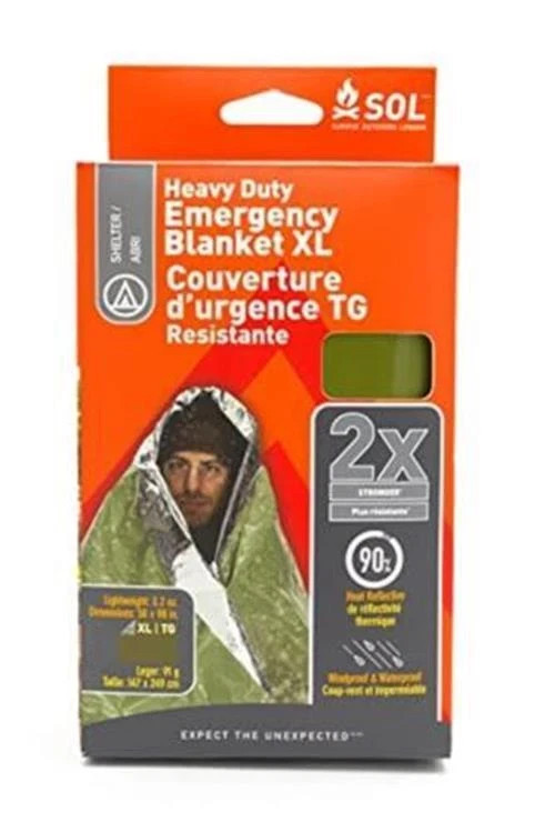 Survive Outdoors Longer Heavy Duty Emergency Blanket, 5 x 8 ft