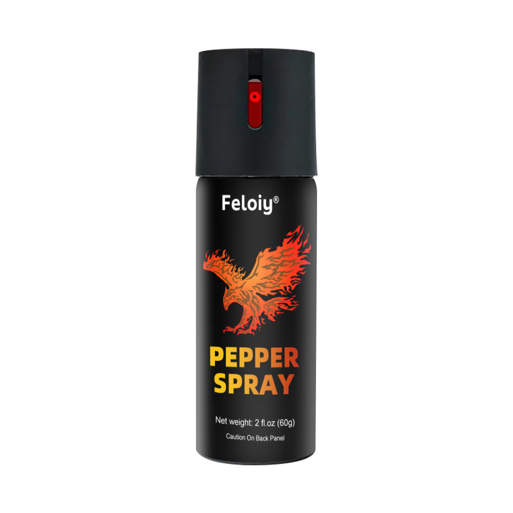 1/2/3/4/5 Bottle Feloiy Black Flip Top Safety Lock Pepper Spray For Self Defense