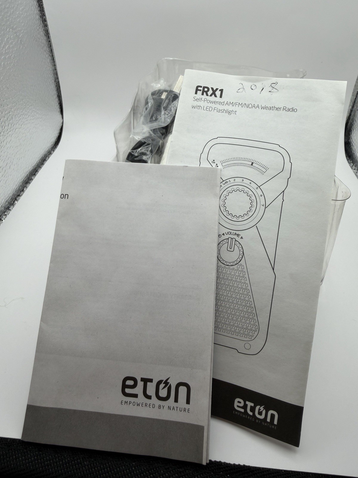 ETON FRX1 Hand Turbine AM FM Weather Analog Radio New Glow in Dark
