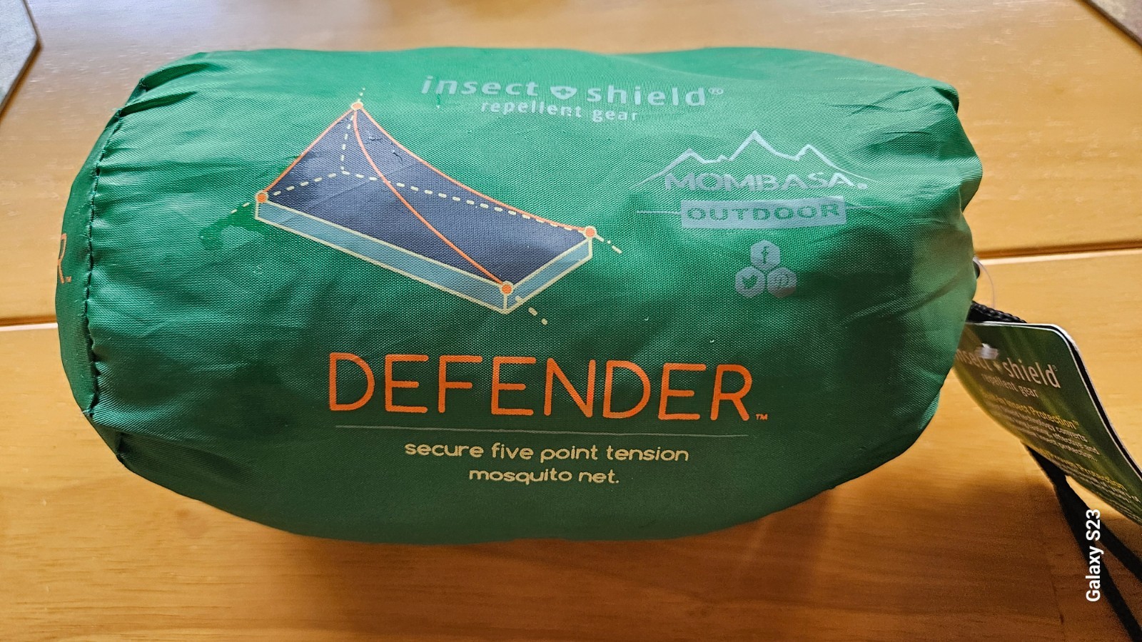 Mombasa Outdoor Defender Mosquito Net – Insect Shield Permethrin Treated – 7oz