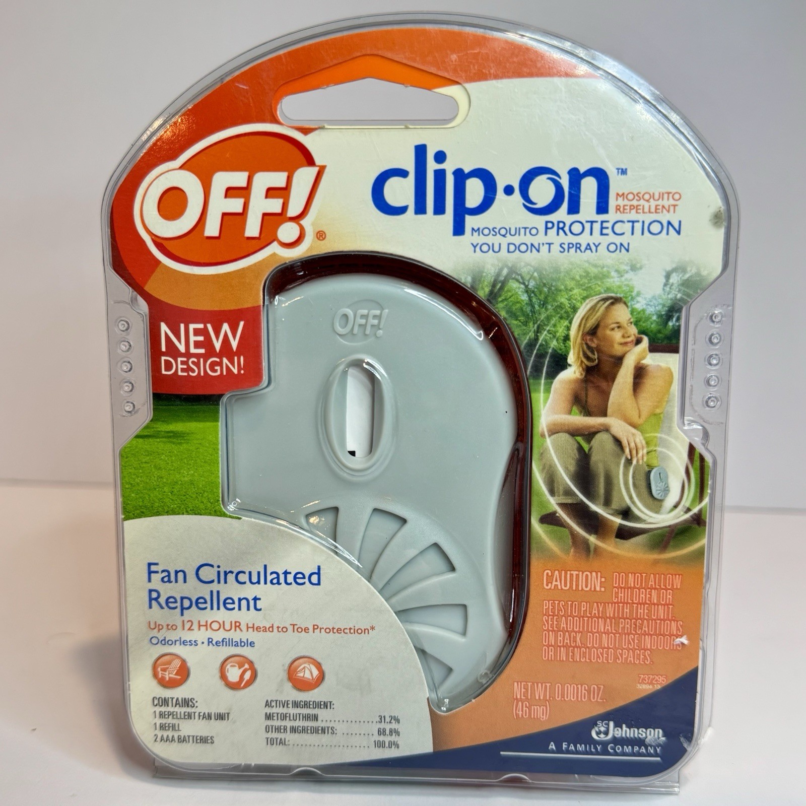 OFF! Clip On Mosquito circulated Repellent Fan Starter Unit Discontinued NEW NOS