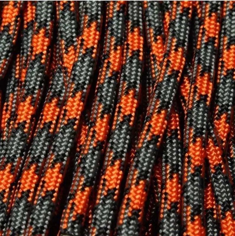 550 Paracord Orange Gray (Orange Gray w/Black) Made in the USA Nylon/Nylon (100