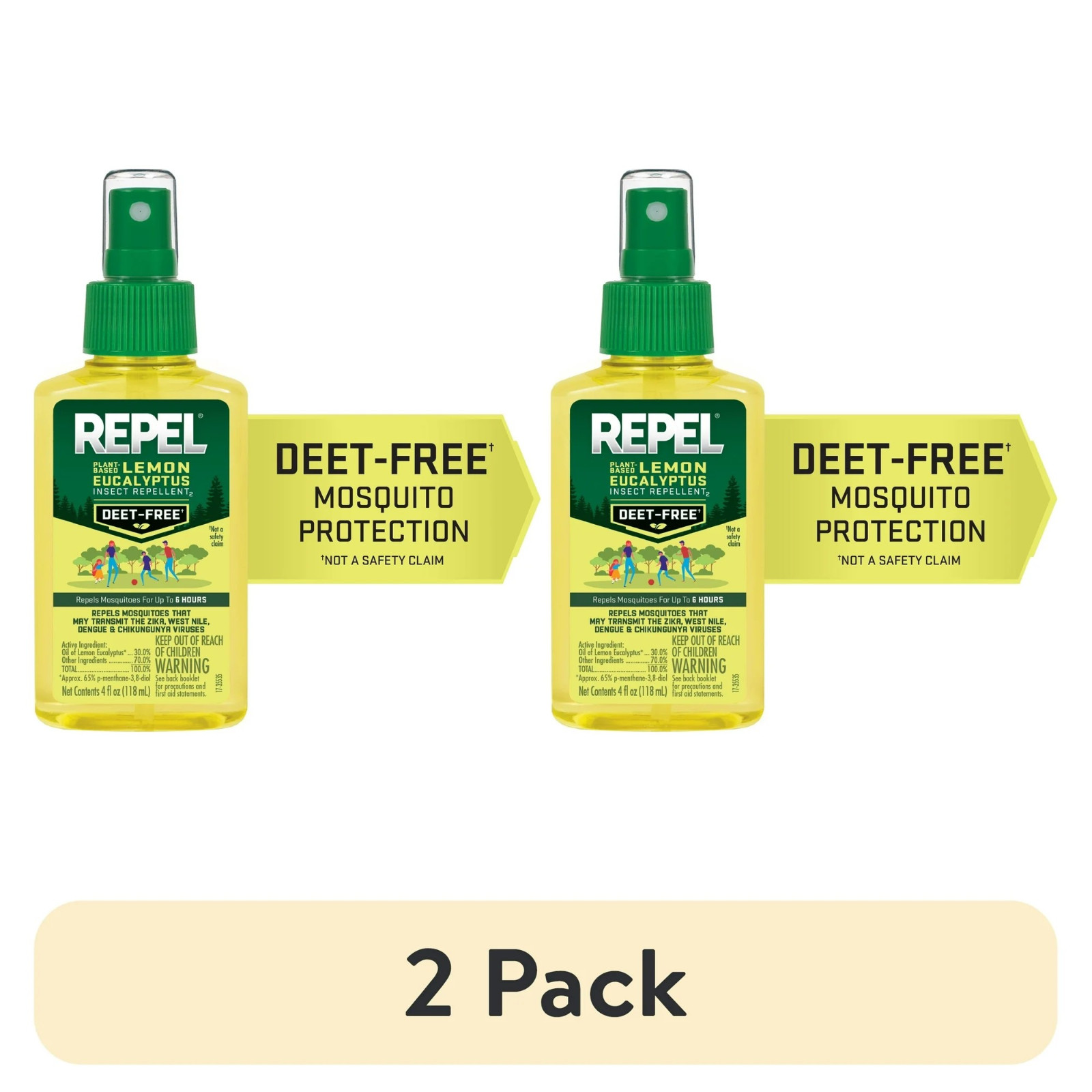 Repel Plant-Based Lemon Eucalyptus Insect Repellent, Mosquito Repellent, Pump Sp