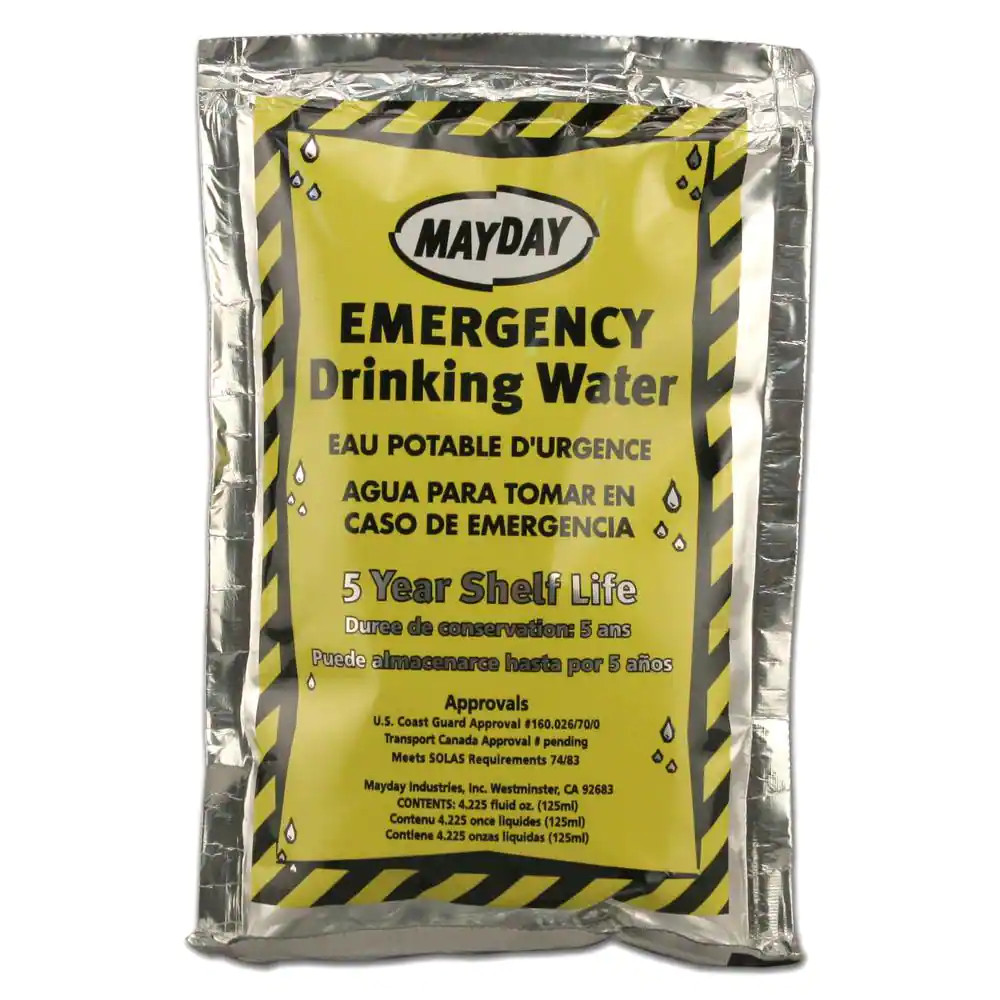 4.225 Oz./125 Ml. Emergency Drinking Water (100-Pack)
