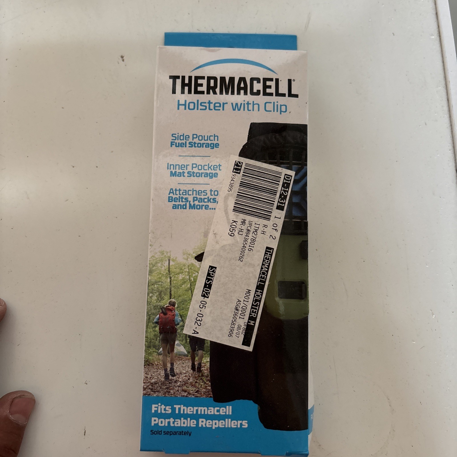 Thermacell Portable Mosquito Repellent Holster Holder W/Belt Clip & Fuel Storage