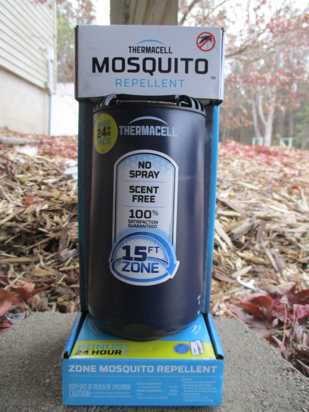 New, Free Ship, Thermacell Mosquito Repellent Patio Shield Midnight 15 Ft Zone